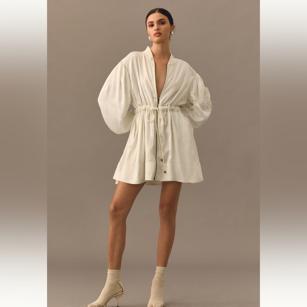 Love the Label Mini Utility Dress White | XS